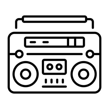 Teyp destesini gösteren satır biçimi simgesi