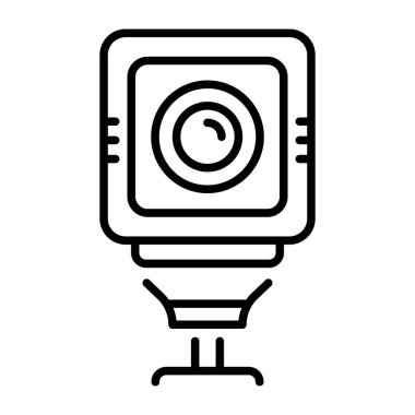 Küçük bir kamerayı gösteren doğrusal bir simge