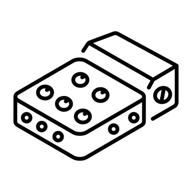 Karıştırma konsolunu temsil eden bir satır biçimi simgesi