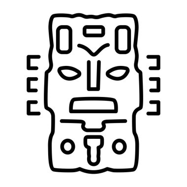 Taş totemi temsil eden doğrusal bir simge