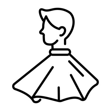 Berber pelerini tasvir eden doğrusal bir simge