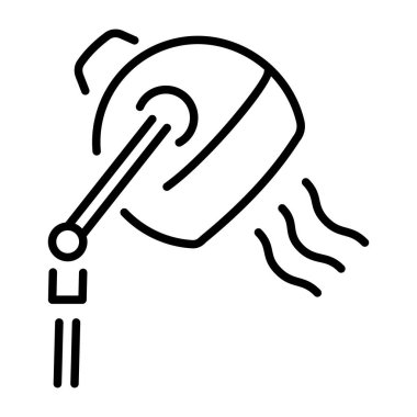 Kaput kurutma makinesini gösteren bir satır biçimi simgesi