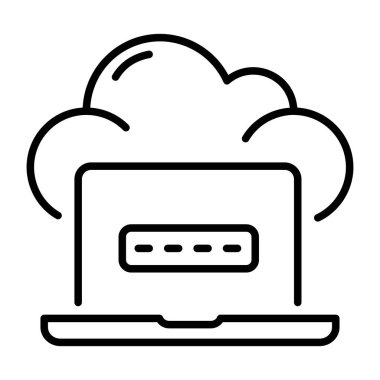Parolayı temsil eden doğrusal biçim simgesi