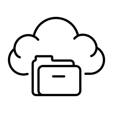 Bulut dosyasını gösteren bir satır biçimi simgesi