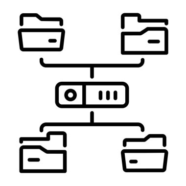Veri yapısını gösteren bir satır biçimi simgesi