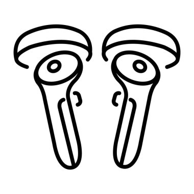 Bir vr denetleyicisini gösteren bir satır biçimi simgesi