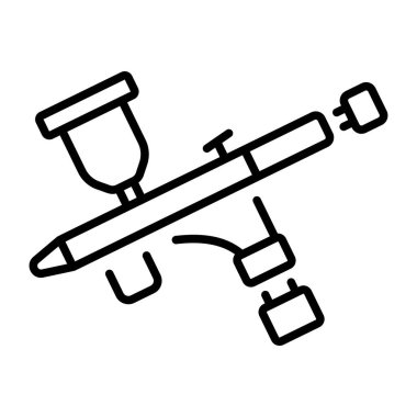 Sprey tabancayı gösteren bir satır biçimi simgesi