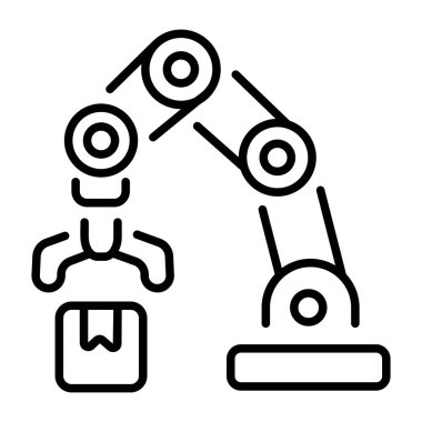 Robot kolu gösteren bir satır biçimi simgesi