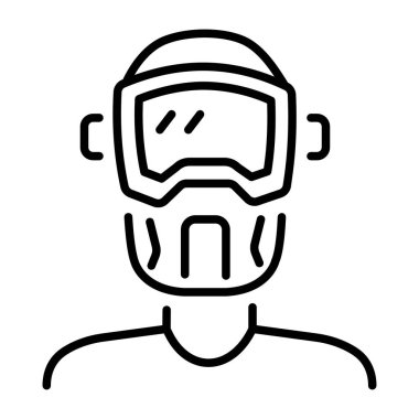 Kaynak başlığını temsil eden doğrusal bir simge