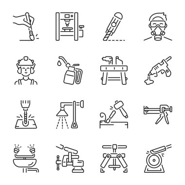 Atölye Araçları Satır Biçimi Simgeleri 