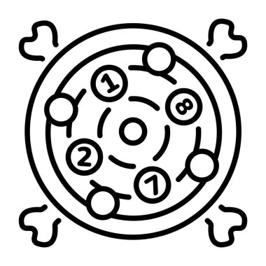 Zindan oyununu tasvir eden bir taslak biçimi simgesi