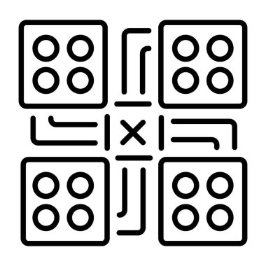 Ludo tasvir eden bir satır biçimi simgesi