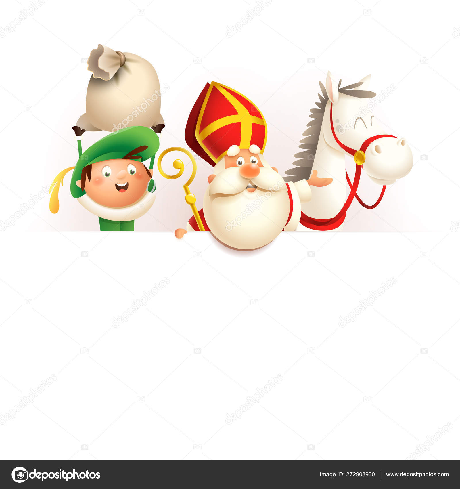 gaan beslissen afschaffen Bezem Saint Nicholas Sinterklaas Horse Helper Zwarte Piet Board Happy Cute Stock  Vector Image by ©anura_dsgn #272903930