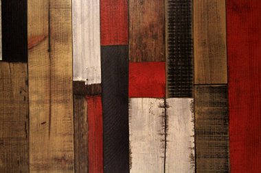 Çok renkli ahşap kalasların arka planı