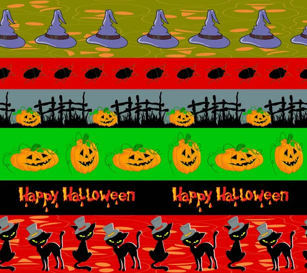Frontières Halloween 6 — Image vectorielle