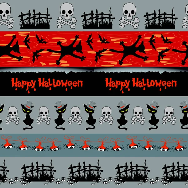 Fronteras de Halloween 3 — Archivo Imágenes Vectoriales