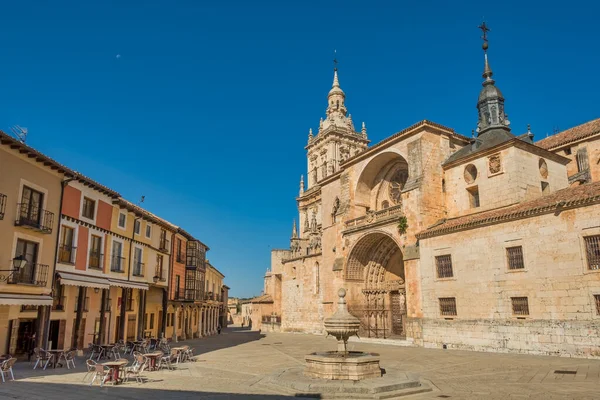 Catedral Praça Burgo Osma Província Soria Espanha — Fotografia de Stock