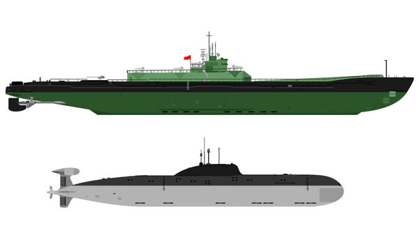 illustrations of sophisticated and resilient submarine combat in defense