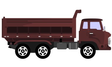 kum ve toprak taşımak için taşıma ekipman illüstrasyon