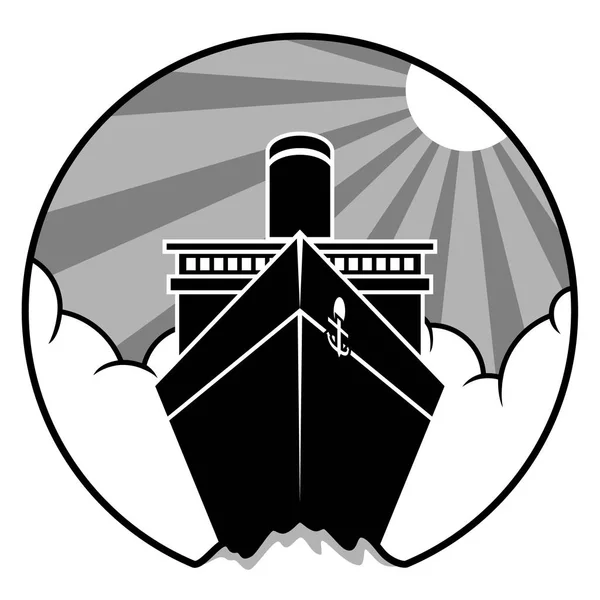 Logotipos Barcos Mar Ilustrados Forma Eps Jpg Que Pueden Editar — Archivo Imágenes Vectoriales