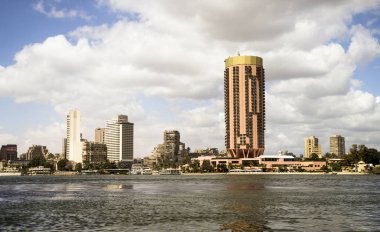 Egipt, widok z rejsu odzi po rzece Nil