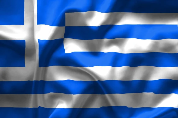 Greklands Flagga Stock Bild — Stockfoto
