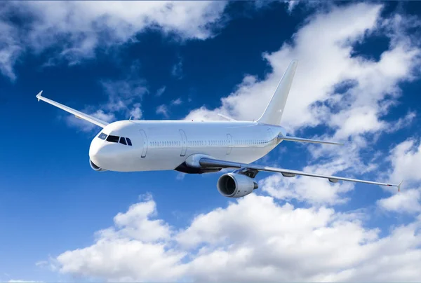 Samolot Pasażerski Latający Powyżej Chmur Stock Imageairplane Niebo Chmura Niebo — Zdjęcie stockowe