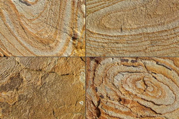 黄色天然石材立面 墙砖纹理 彩色背景天然石材 砂石石纹理细节 — 图库照片