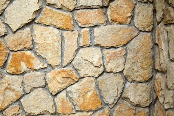 Fragment Ściany Surowca Rozdrobnione Kamień — Zdjęcie stockowe
