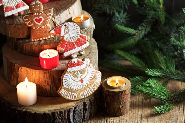 Een Lichte Houten Achtergrond Met Takken Van Sparren Zijn Houten — Stockfoto