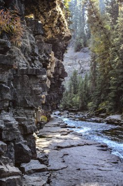 Ousel Falls büyük gökyüzü Montana