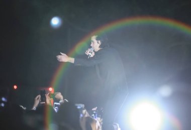 Zagreb, Hırvatistan - 26 Haziran, 2018: Nick & kötü tohumları mağara göl Jarun, Zagreb, Hırvatistan bulunan 13 Inmusic festivalin ikinci günü sırasında ana sahne alanı'nda gerçekleştirir. 