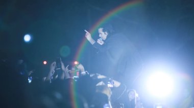 Zagreb, Hırvatistan - 26 Haziran, 2018: Nick & kötü tohumları mağara göl Jarun, Zagreb, Hırvatistan bulunan 13 Inmusic festivalin ikinci günü sırasında ana sahne alanı'nda gerçekleştirir. 