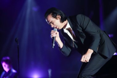 Zagreb, Hırvatistan - 26 Haziran, 2018: Nick & kötü tohumları mağara göl Jarun, Zagreb, Hırvatistan bulunan 13 Inmusic festivalin ikinci günü sırasında ana sahne alanı'nda gerçekleştirir. 