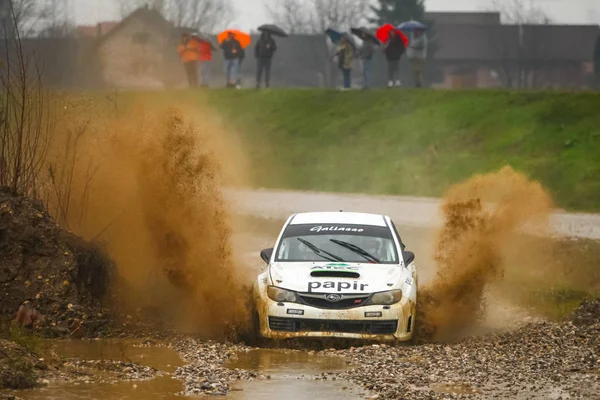 Sveta Nedjelja Horvátország November 2018 Rally Show Santa Domenica Mario — Stock Fotó