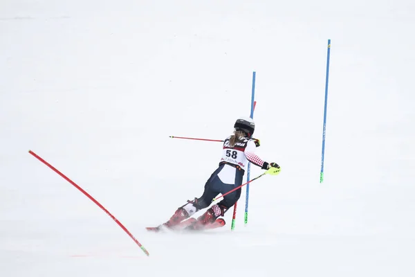 Zagreb Kroatien Januari 2019 Andrea Komsic Från Kroatien Tävlar Audi — Stockfoto