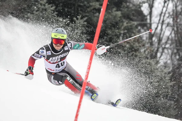 Záhřeb Chorvatsko Ledna 2019 Hideyuki Narita Japonska Soutěží Během Audi — Stock fotografie