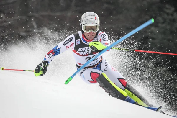 Zagreb Kroatien Januari 2019 Julien Lizeroux Från Frankrike Tävlar Audi — Stockfoto