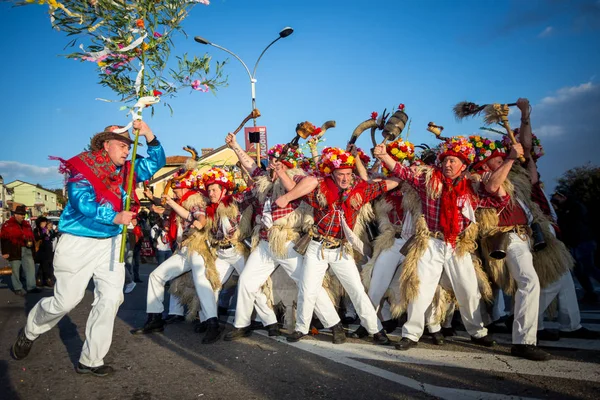 Традиційний карнавальний парад Стокове Зображення
