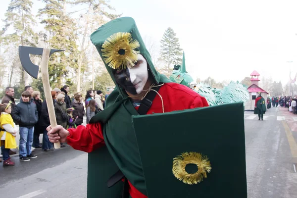 Carnaval em Velika Gorica - Tópicos A lenda dos guerreiros # 1 — Fotografia de Stock