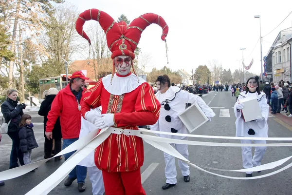 Carnival in Velika Gorica - Topics Court jester costume — Stock Photo, Image