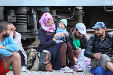 Dugo Selo'daki Suriyeli mülteciler