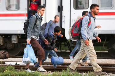 Dugo Selo'daki Suriyeli mülteciler