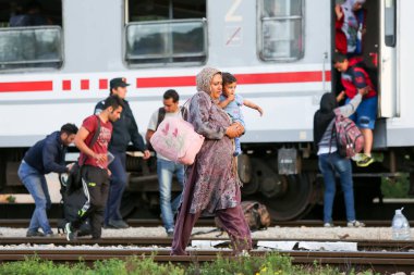 Dugo Selo'daki Suriyeli mülteciler