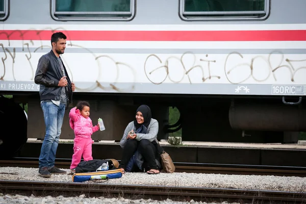 Dugo Selo'daki Suriyeli mülteciler