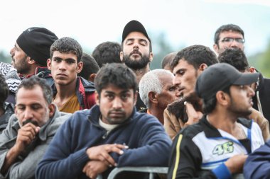 Sloven sınırında Suriyeli mülteciler