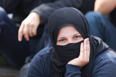 Sloven sınırında Suriyeli mülteciler