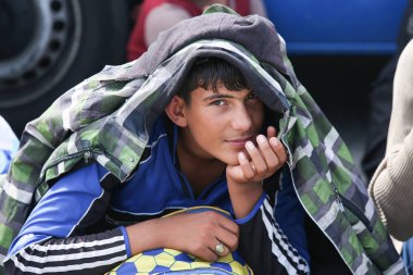 Sloven sınırında Suriyeli mülteciler