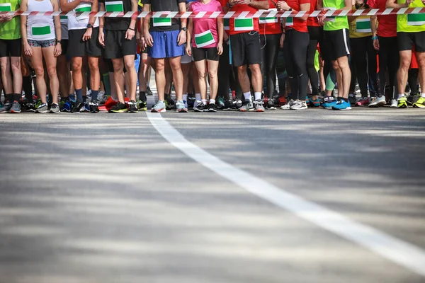 Corridori a mezza maratona — Foto Stock