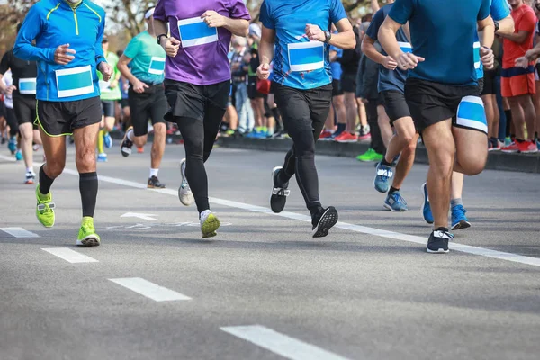 Corredores em evento de meia maratona — Fotografia de Stock